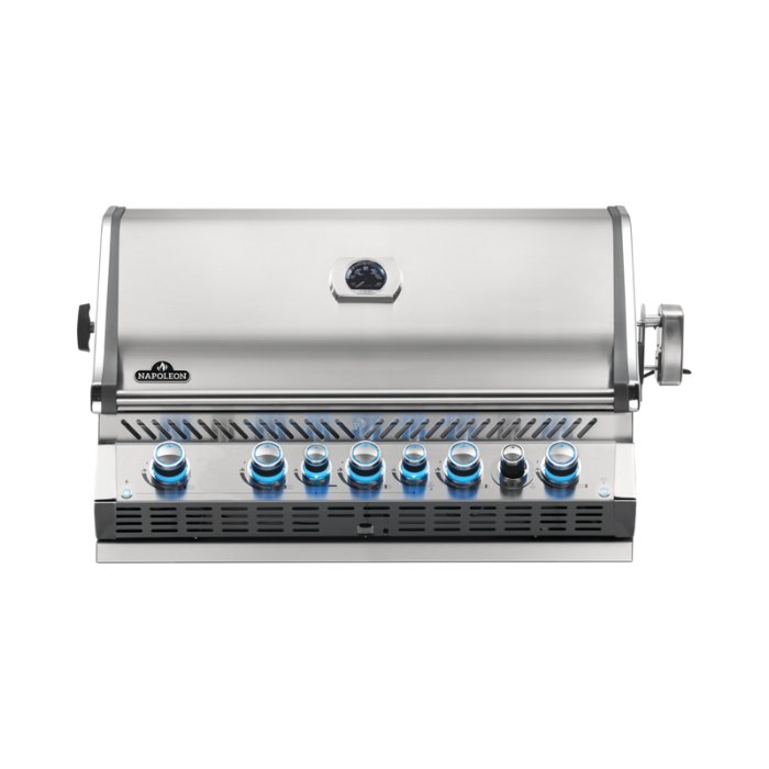 Natural Gas Grill Head with Infrared Rear Burner, Stainless Steel