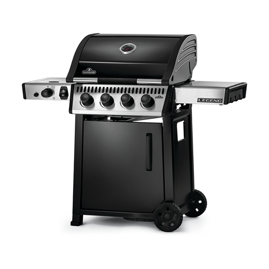 Propane Gas Grill with Range Side Burner, Stainless Steel