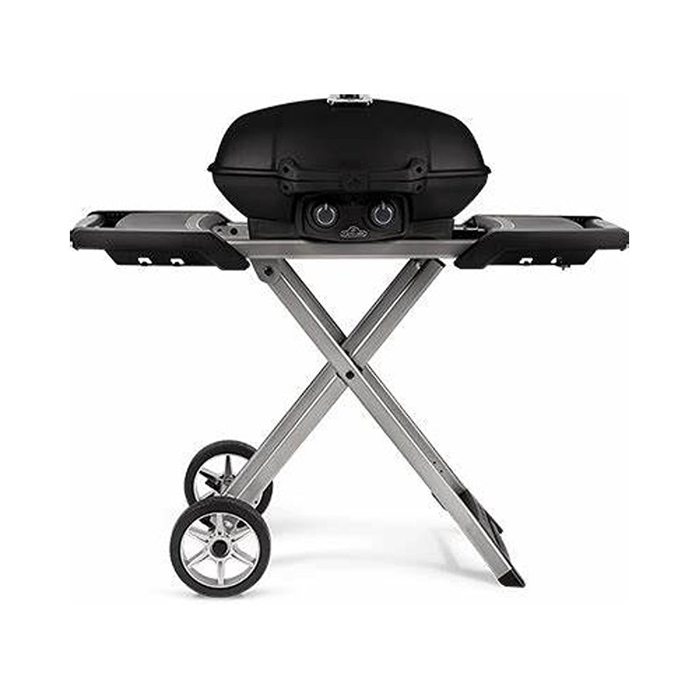 Portable Propane Gas Grill with Scissor Cart