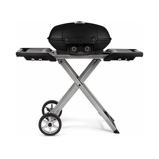 Portable Propane Gas Grill with Scissor Cart