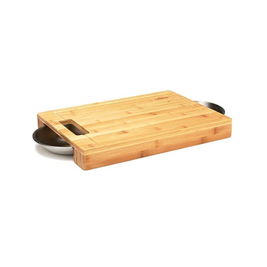 PRO Cutting Board with Stainless Steel Bowls