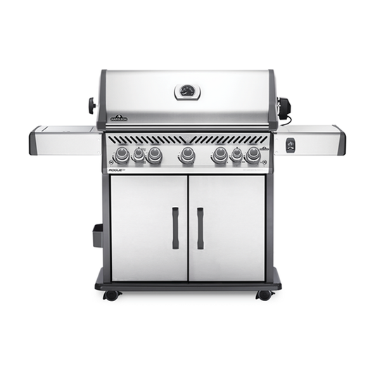 Gas Grill with Infrared Rear and Side Burners, Stainless Steel