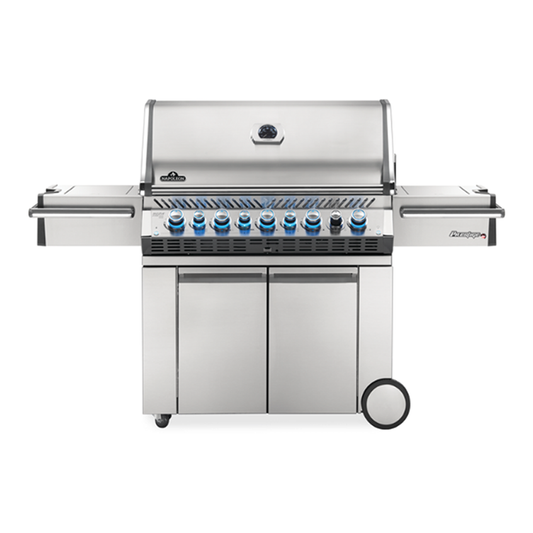 Propane Gas Grill with Infrared Rear and Side Burners