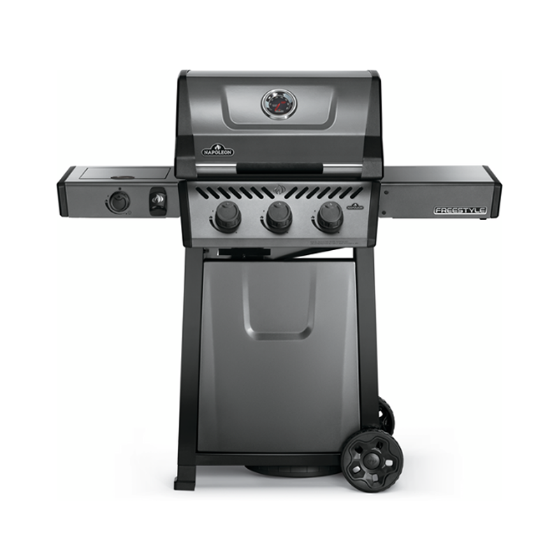 Freestyle 365 Propane Gas Grill with Range Side Burner, Graphite