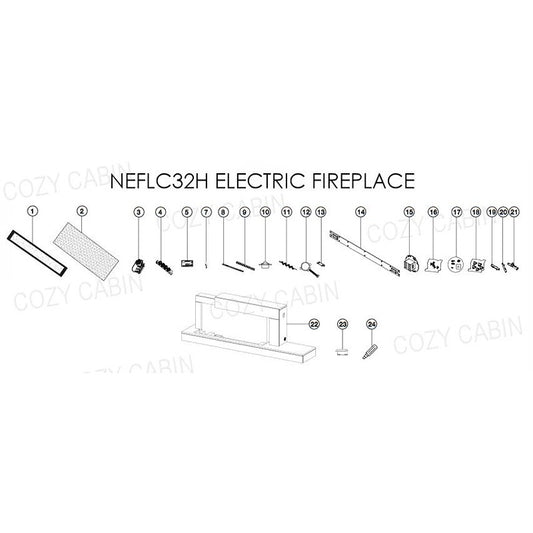 Plastic  Acrylic Panel (NEFP32-5019W)