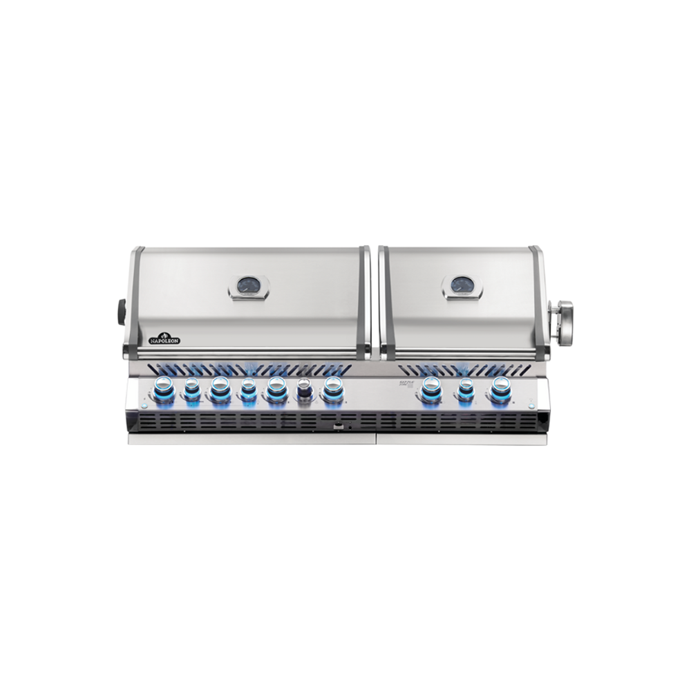 Propane Gas Grill Head with Infrared Bottom and Rear Burner