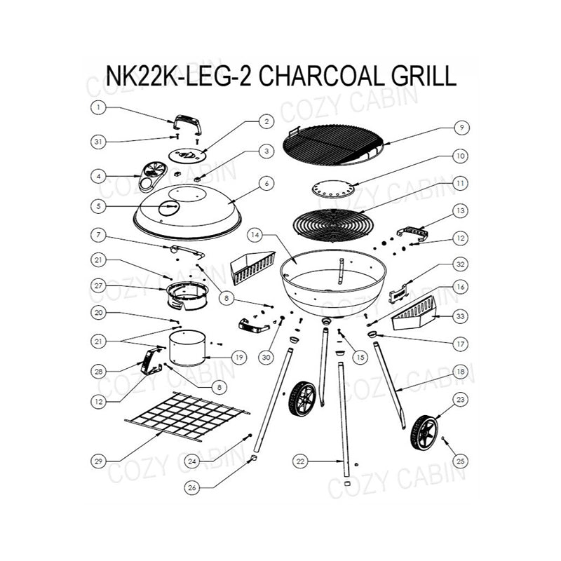 مقبض الغطاء NK22CK-L