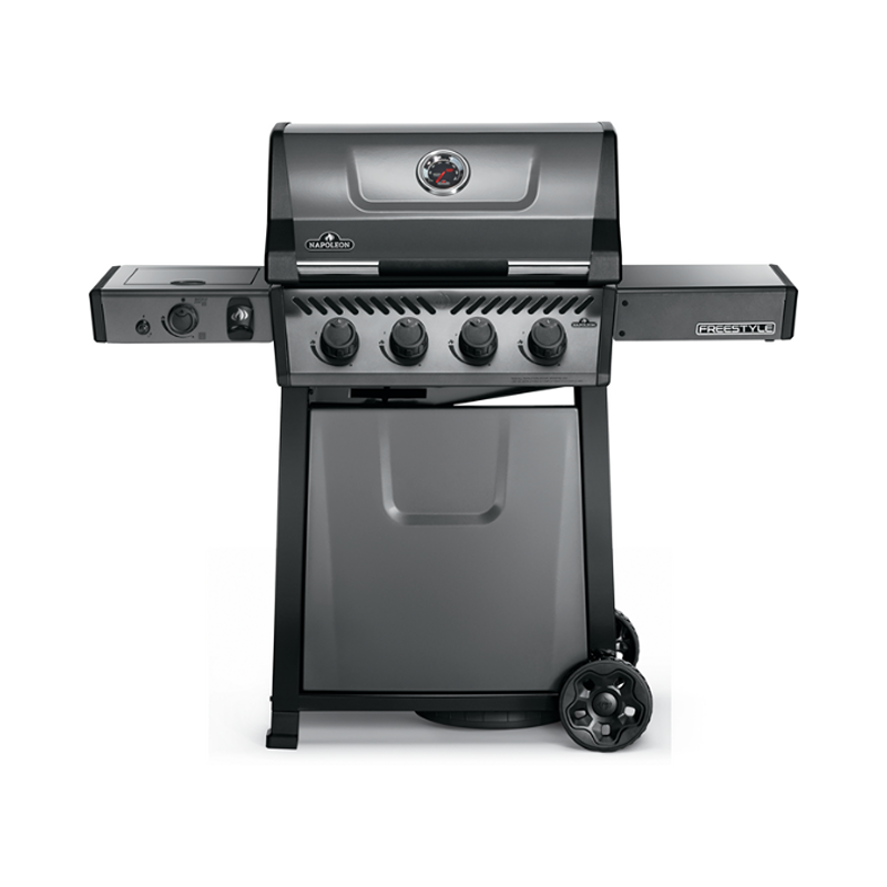 Freestyle 425 Propane Gas Gril with Infrared Side Burner, Graphite