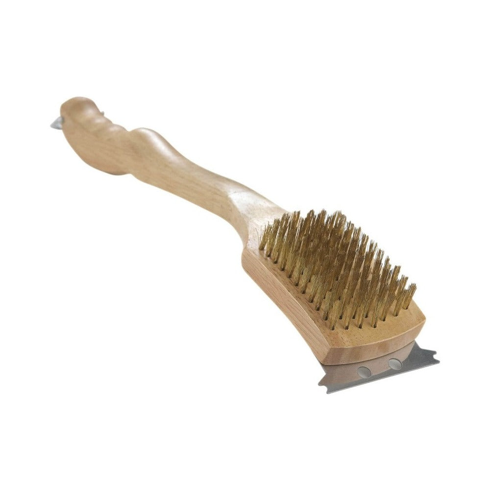 Grill Brush with Brass Bristles