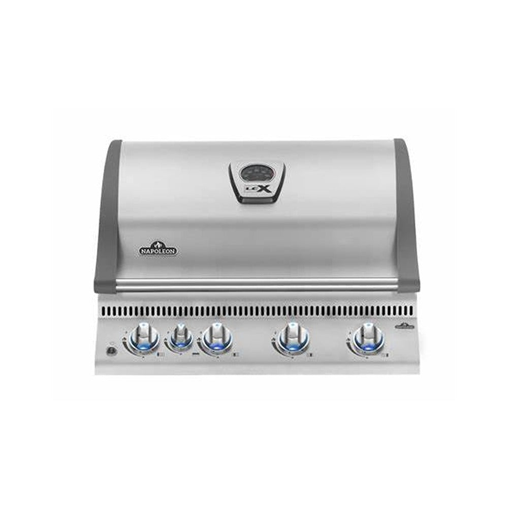 Propane Gas Grill Head with Rear Burner, Stainless Steel