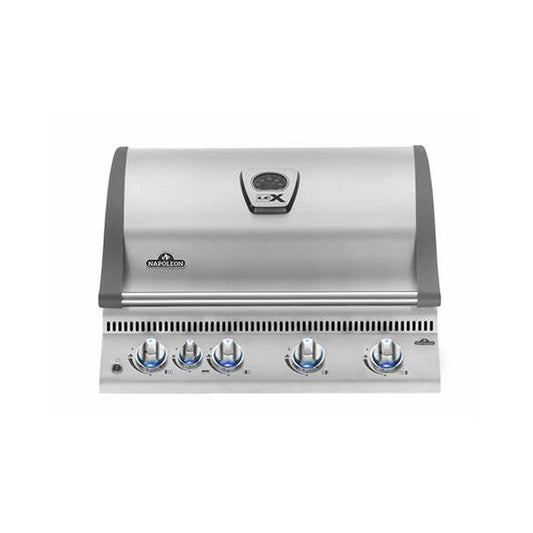 Propane Gas Grill Head with Rear Burner, Stainless Steel